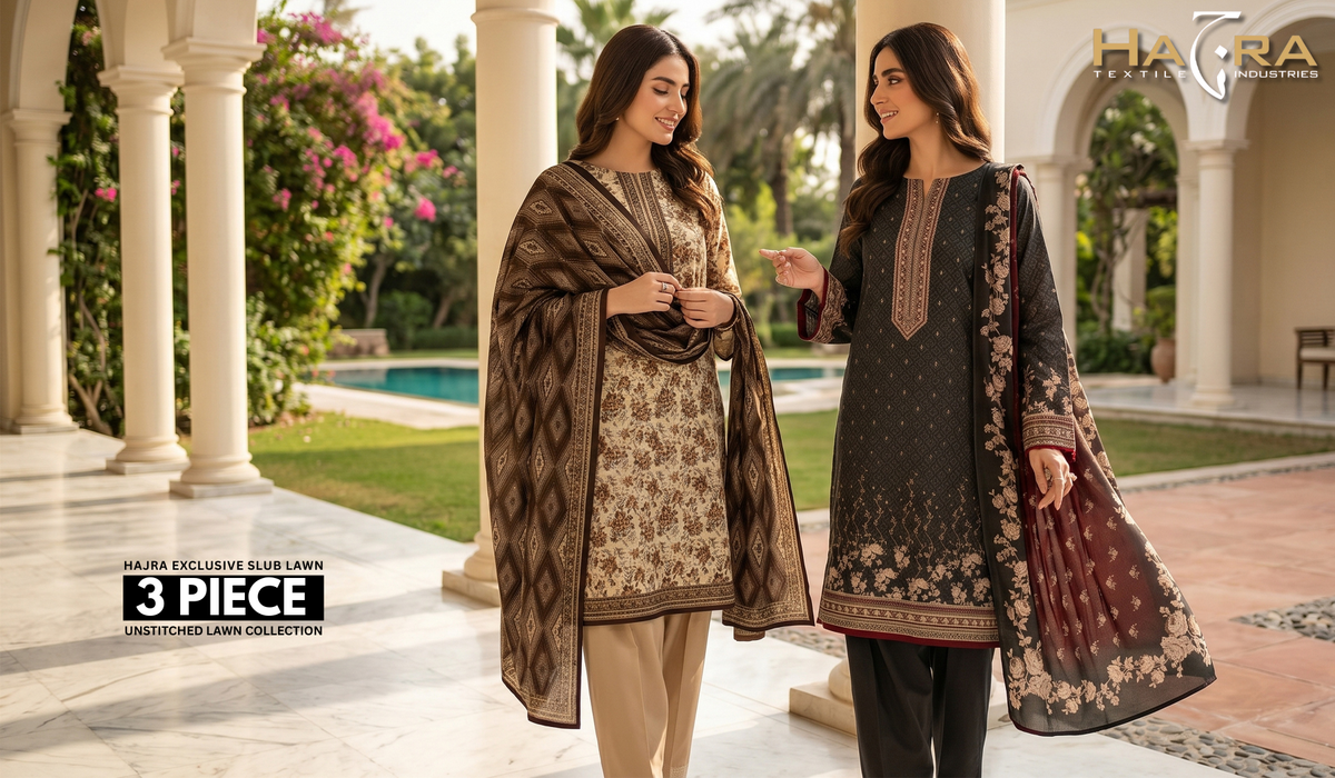 Hajra Exclusive Slub Lawn