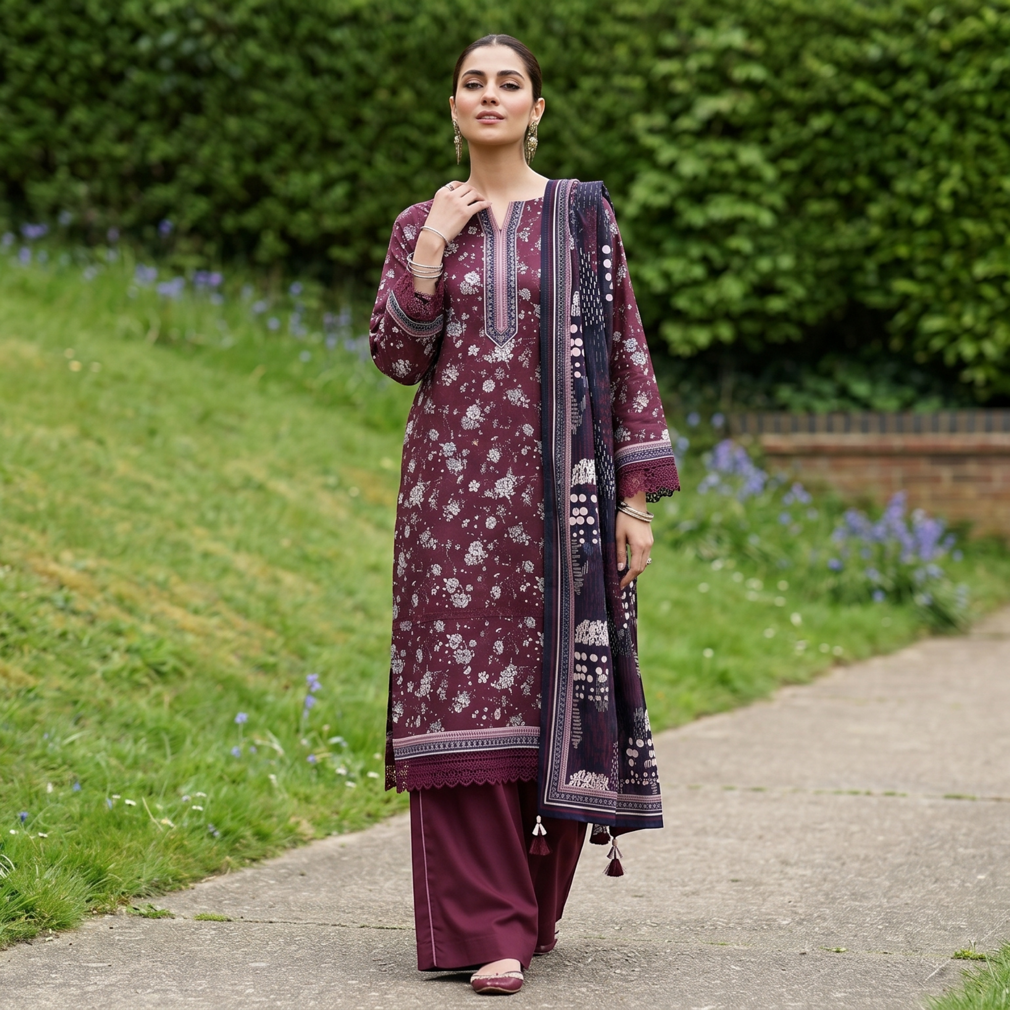 3PC Premium AirJet Lawn Suit - GulBANO