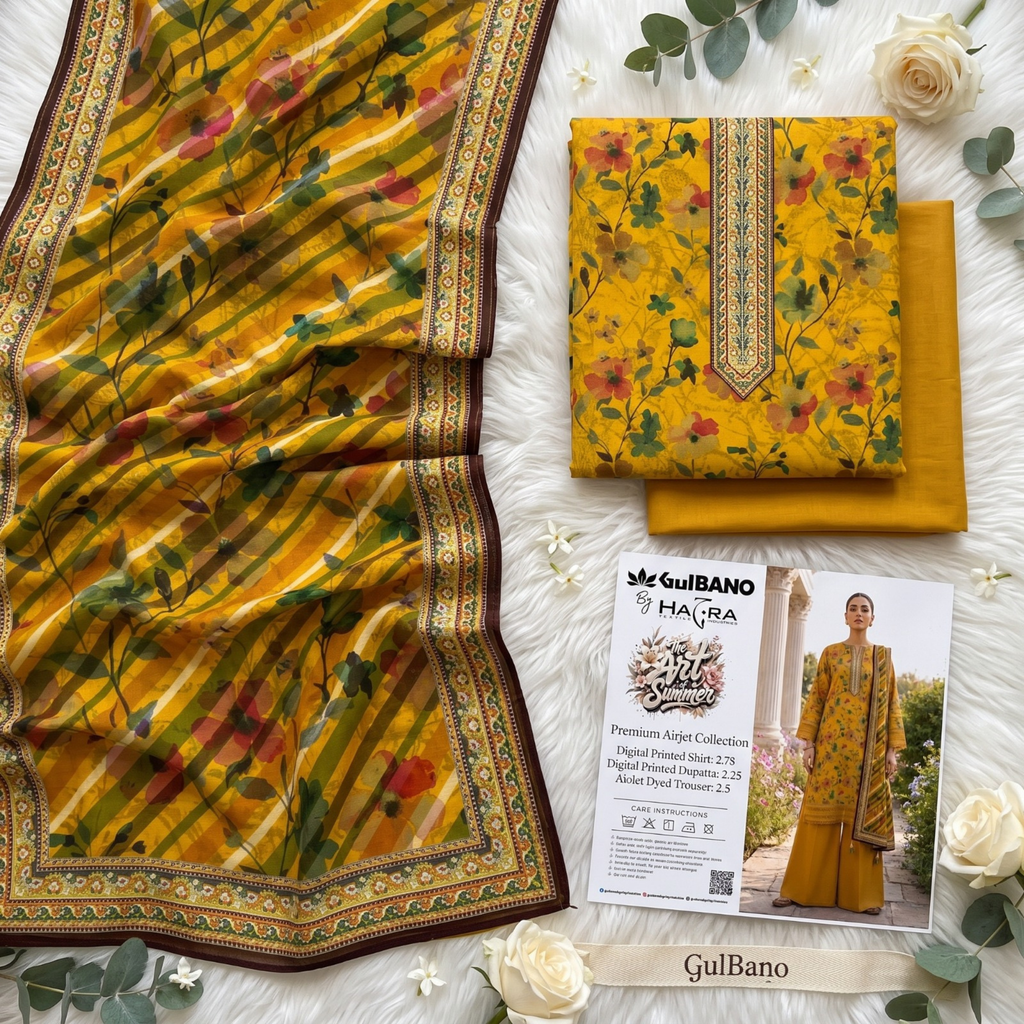3PC Premium AirJet Lawn Suit - GulBANO
