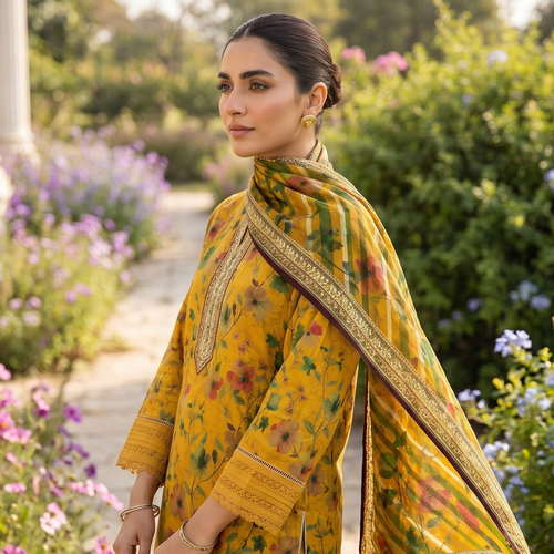 3PC Premium AirJet Lawn Suit - GulBANO