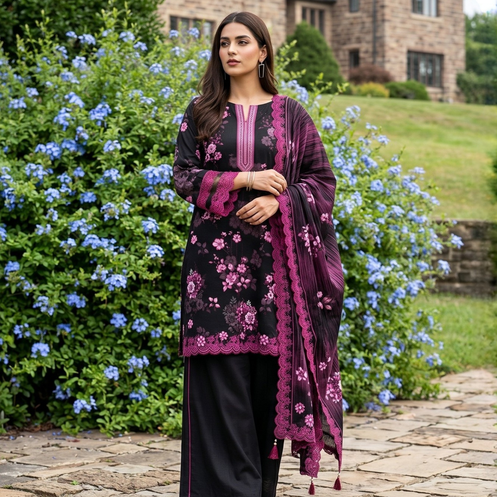 3PC Premium AirJet Lawn Suit - GulBANO