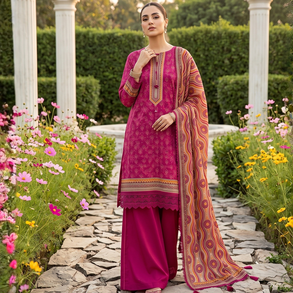 3PC Premium AirJet Lawn Suit - GulBANO