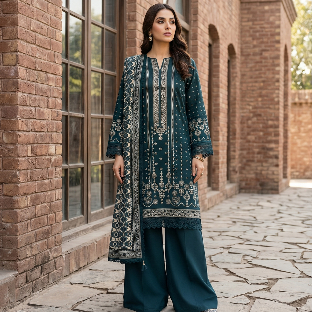 3PC Premium AirJet Lawn Suit - GulBANO