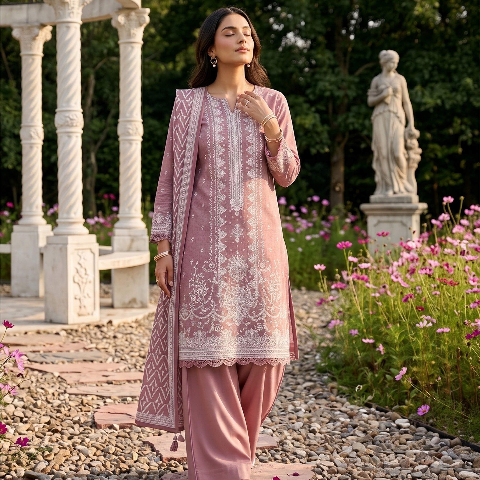 3PC Premium AirJet Lawn Suit - GulBANO