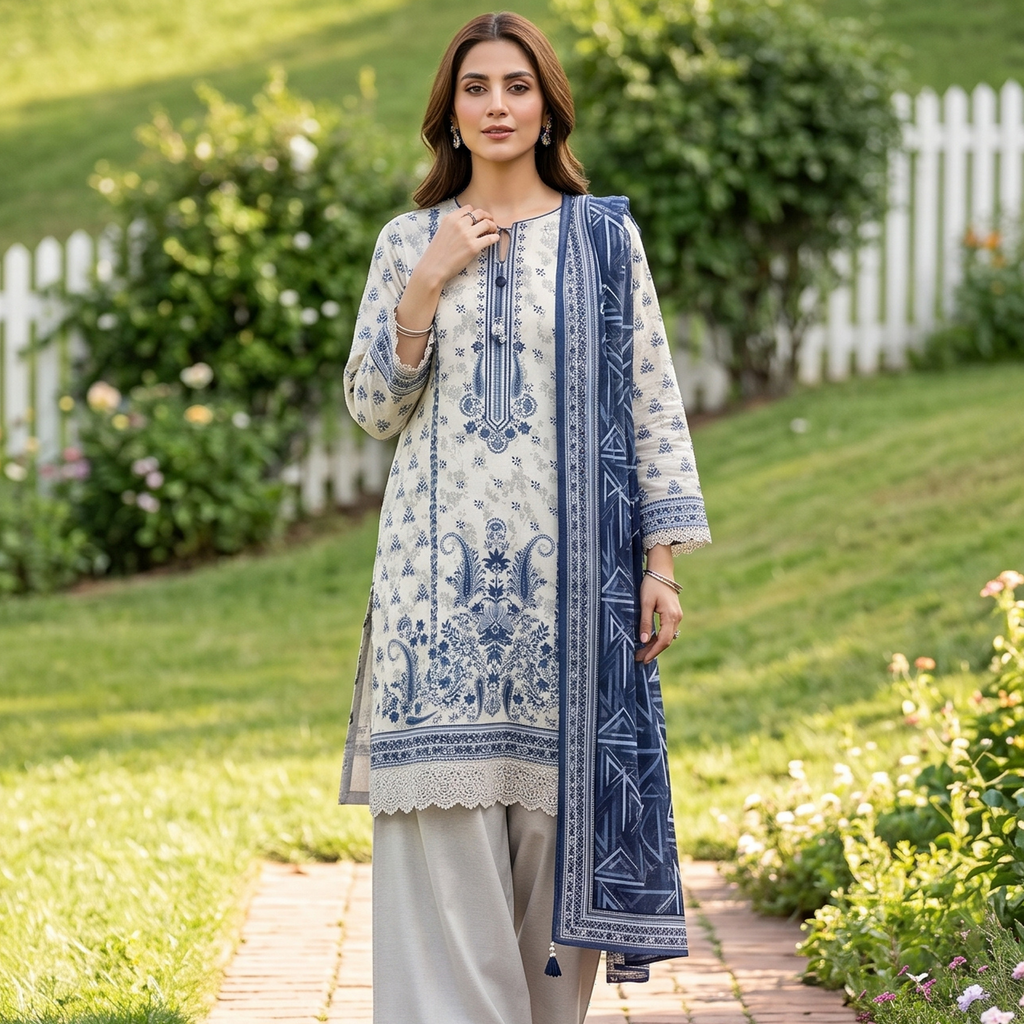 3PC Premium AirJet Lawn Suit - GulBANO