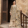 3PC Unstitched Printed Lawn Suit – Hajra Exclusive